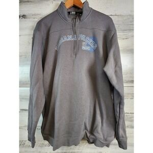 Big Cotton Indiana Pacers Sweatshirt Mens XXL Gray 1/4‎ Zip Pullover Graphic